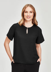 Womens Vienna Short Sleeve Blouse-RB261LS-biz-corporates