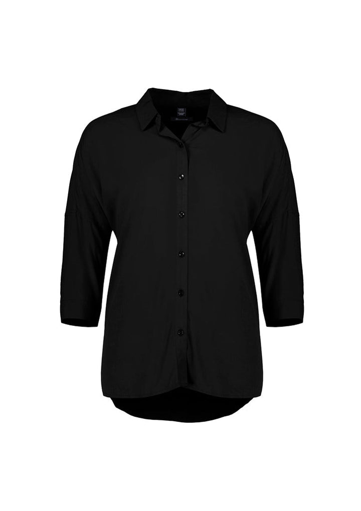 Dahlia Womens 3/4 Sleeve Blouse-RB366LT-biz-corporates