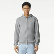 RF497 American Apparel Reflex Fleece Unisex Full Zip Hooded Sweat