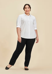 Womens Slim Leg Stretch Chino Pant-RGP263L-biz-corporates