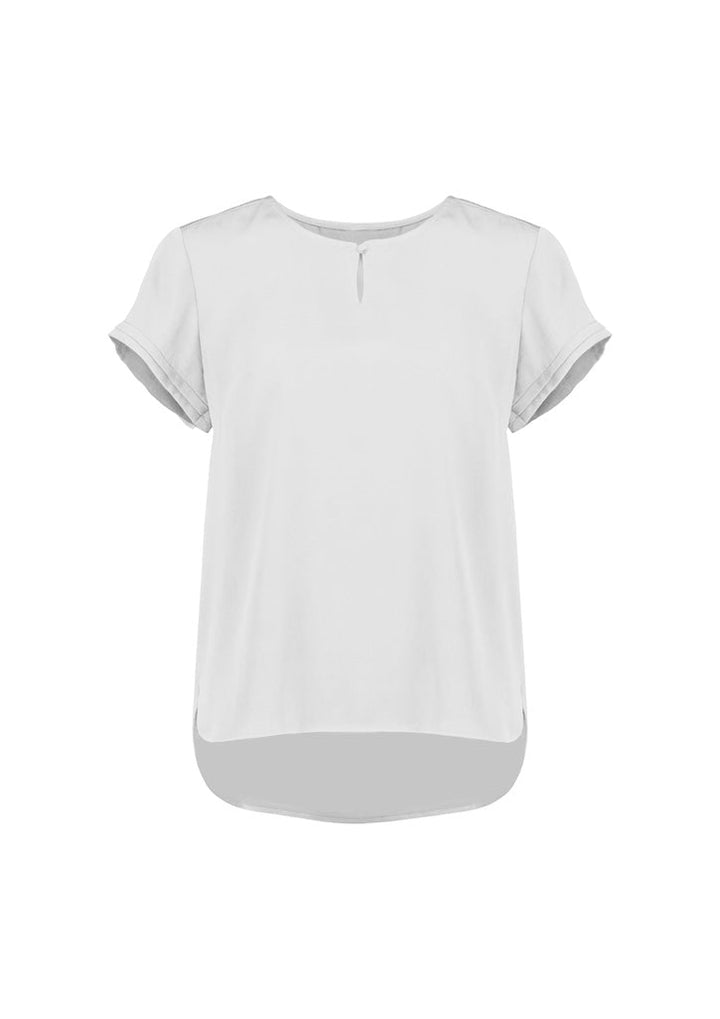 Evelyn Womens Short Sleeve Blouse-RU569LS-biz-corporates