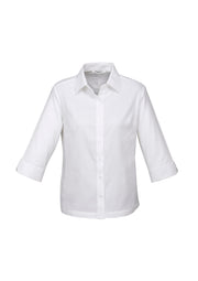 Womens Luxe 3/4 Sleeve Shirt-S10221-biz-collection