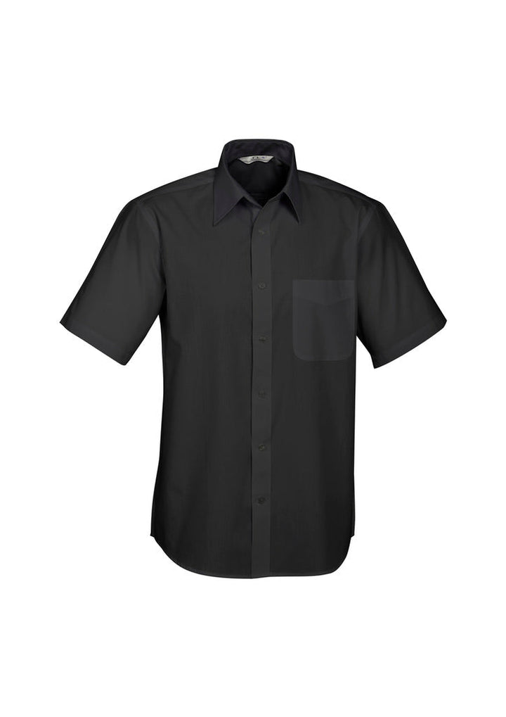 Mens Base Short Sleeve Shirt-S10512-biz-collection