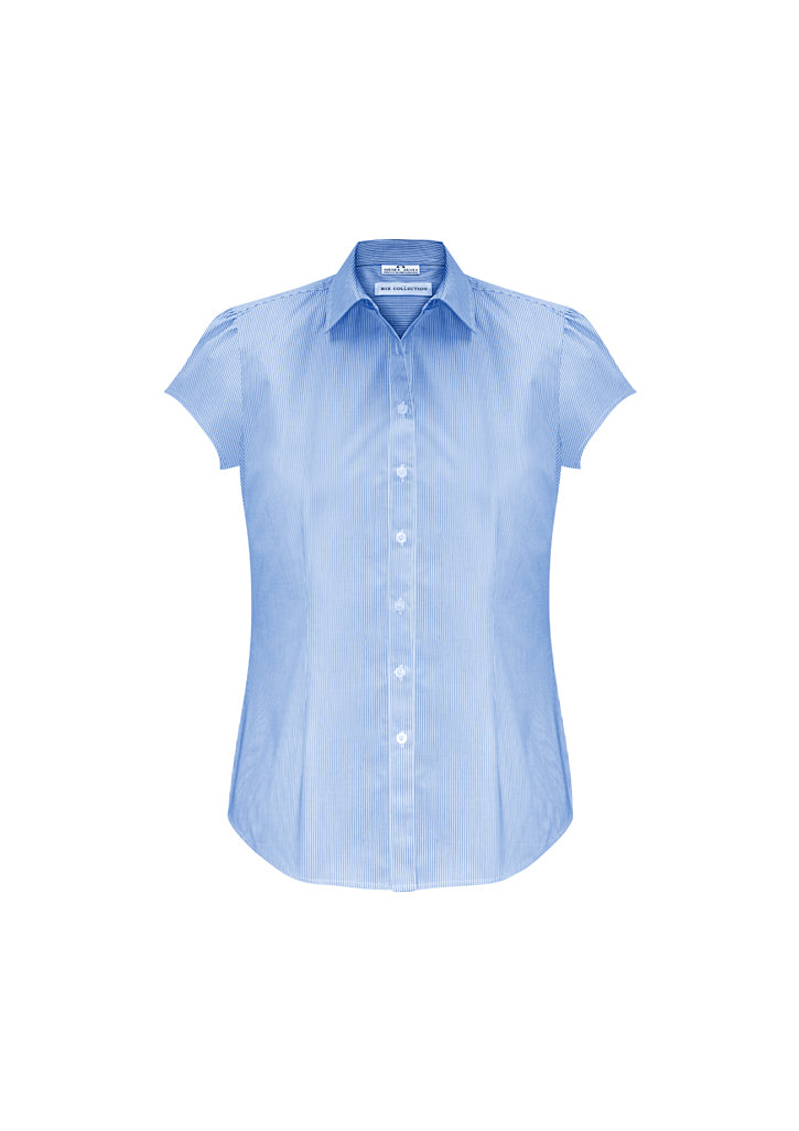 Womens Euro Short Sleeve Shirt-S812LS-biz-collection