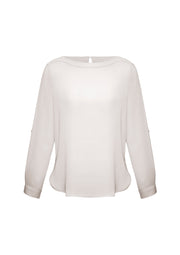 Womens Madison Boatneck Top-S828LL-biz-collection
