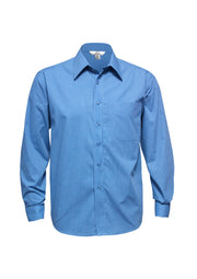 Mens Micro Check Long Sleeve Shirt-SH816-biz-collection