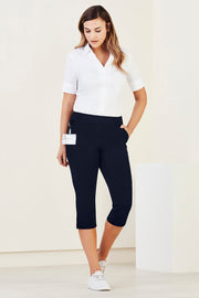 Womens Jane 3/4 Length Stretch Pant-CL040LL-biz-care
