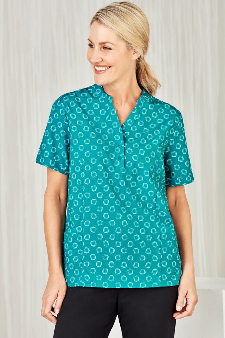 Womens Florence Daisy Print Tunic-CS950LS-biz-care