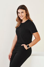 Womens Marley Short Sleeve Jersey Top-CS952LS-biz-care