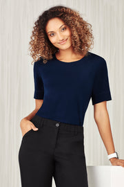 Womens Marley Short Sleeve Jersey Top-CS952LS-biz-care