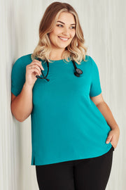 Womens Marley Short Sleeve Jersey Top-CS952LS-biz-care