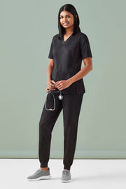 Womens Riley Stretch Scrub Top-CST043LS-biz-care