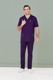 Mens Riley Stretch Scrub Top-CST043MS-biz-care