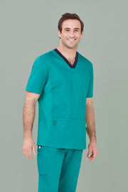 Mens Riley Stretch Scrub Top-CST043MS-biz-care