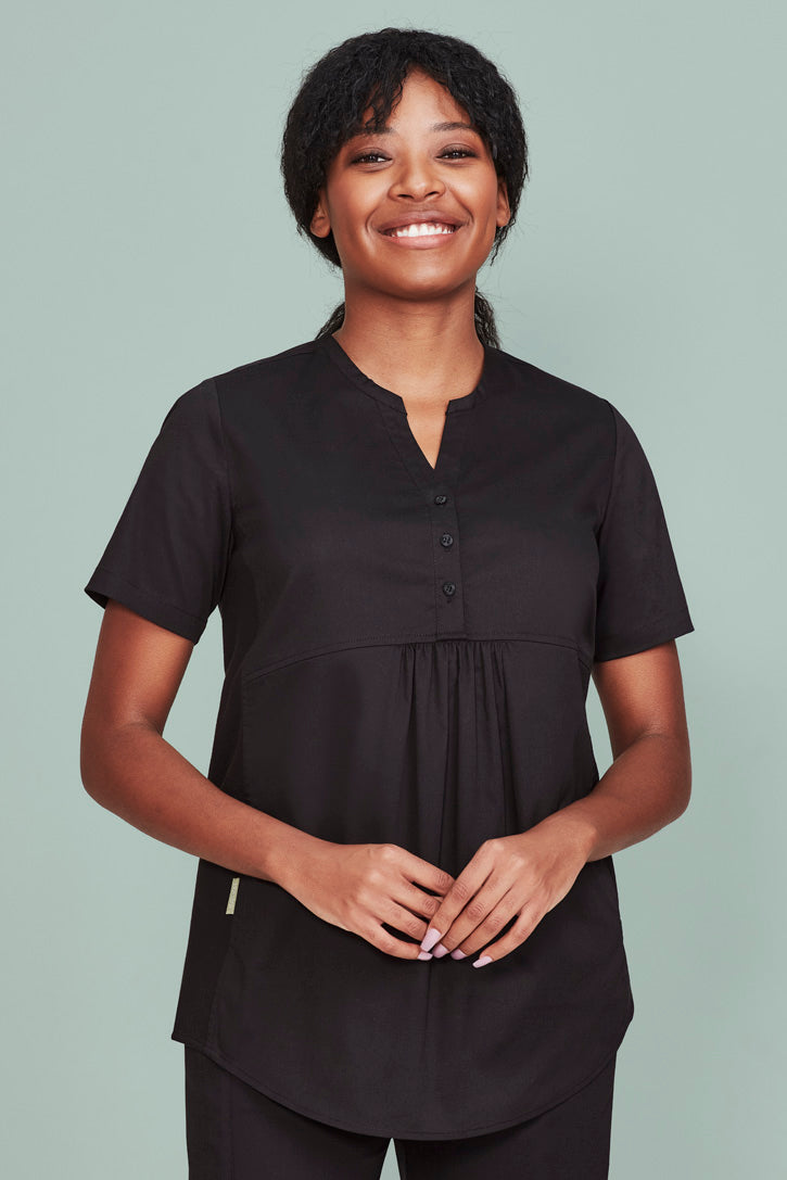 Womens Rose Tunic Scrub Top-CST243LS-biz-care
