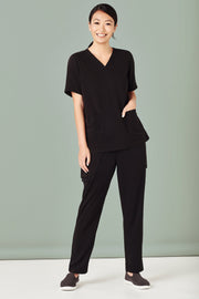 Womens Avery V-Neck Scrub Top-CST941LS-biz-care