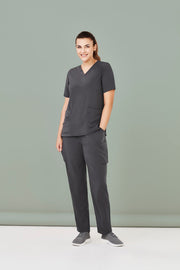 Womens Avery V-Neck Scrub Top-CST941LS-biz-care