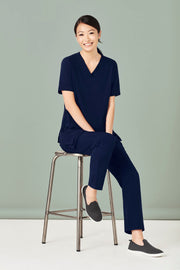 Womens Avery V-Neck Scrub Top-CST941LS-biz-care