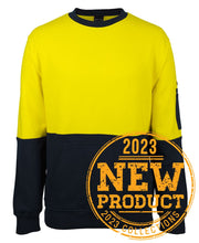 JB's Hi Vis 310 Cotton Crew Neck Fleece - 6HVCM