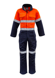 Mens Orange Flame Overall - Hoop Taped-ZC525-syzmik