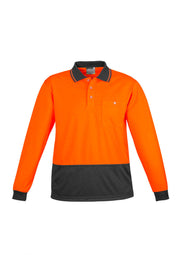 Unisex Hi Vis Basic Long Sleeve Polo-ZH232-syzmik
