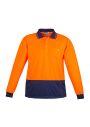 Unisex Hi Vis Basic Long Sleeve Polo-ZH232-syzmik