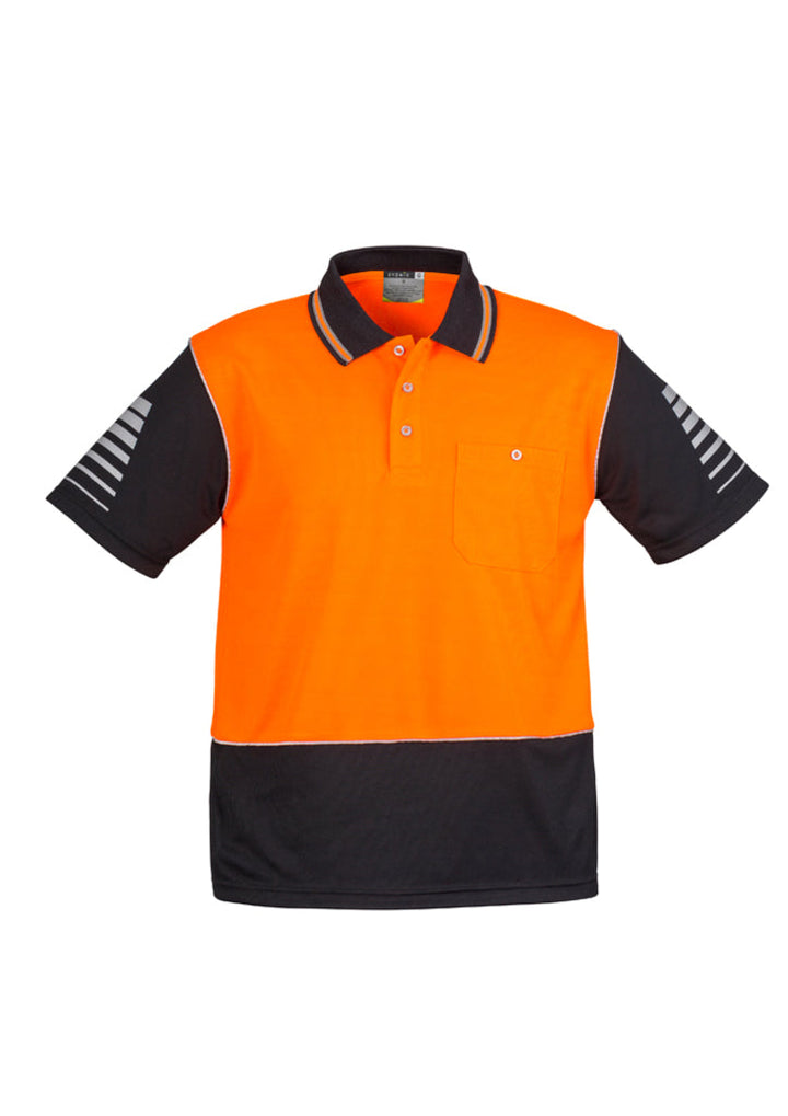 Mens Hi Vis Zone Short Sleeve Polo-ZH236-syzmik