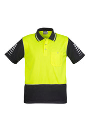 Mens Hi Vis Zone Short Sleeve Polo-ZH236-syzmik