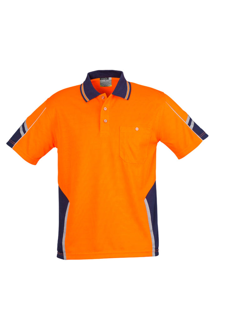 Mens Hi Vis Squad Short Sleeve Polo-ZH237-syzmik