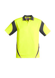 Mens Hi Vis Aztec Short Sleeve Polo-ZH248-syzmik