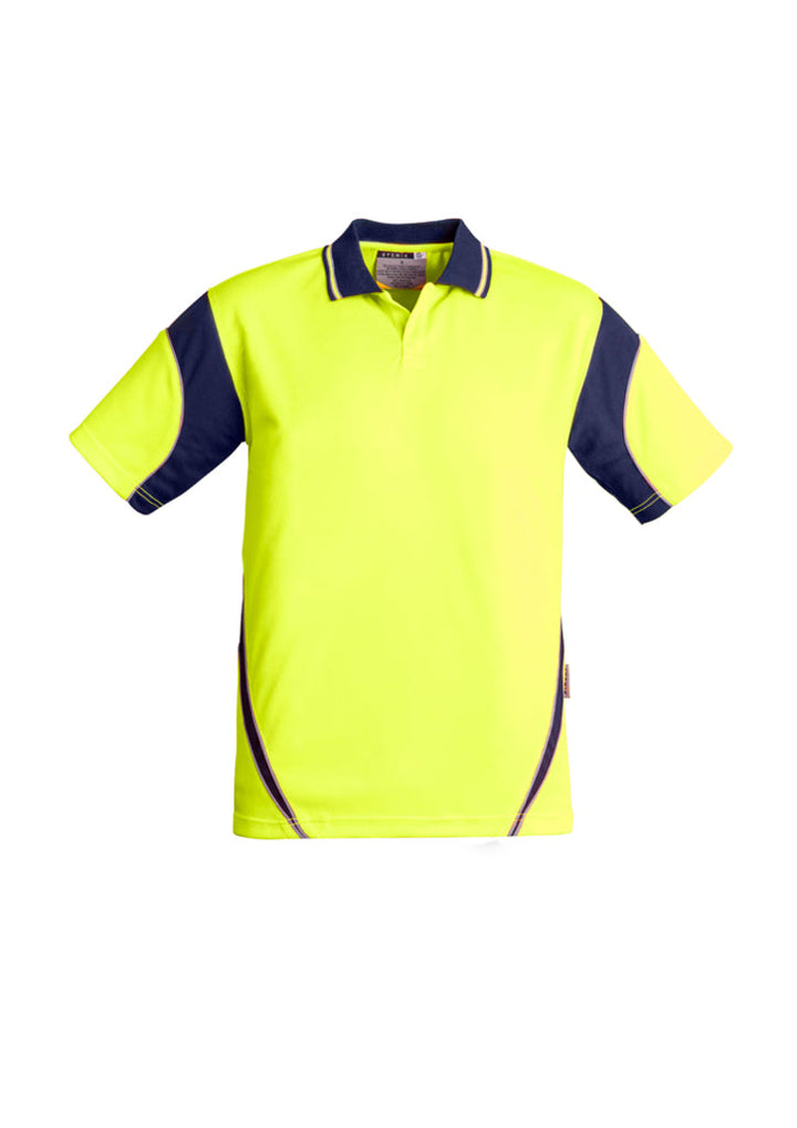 Mens Hi Vis Aztec Short Sleeve Polo-ZH248-syzmik