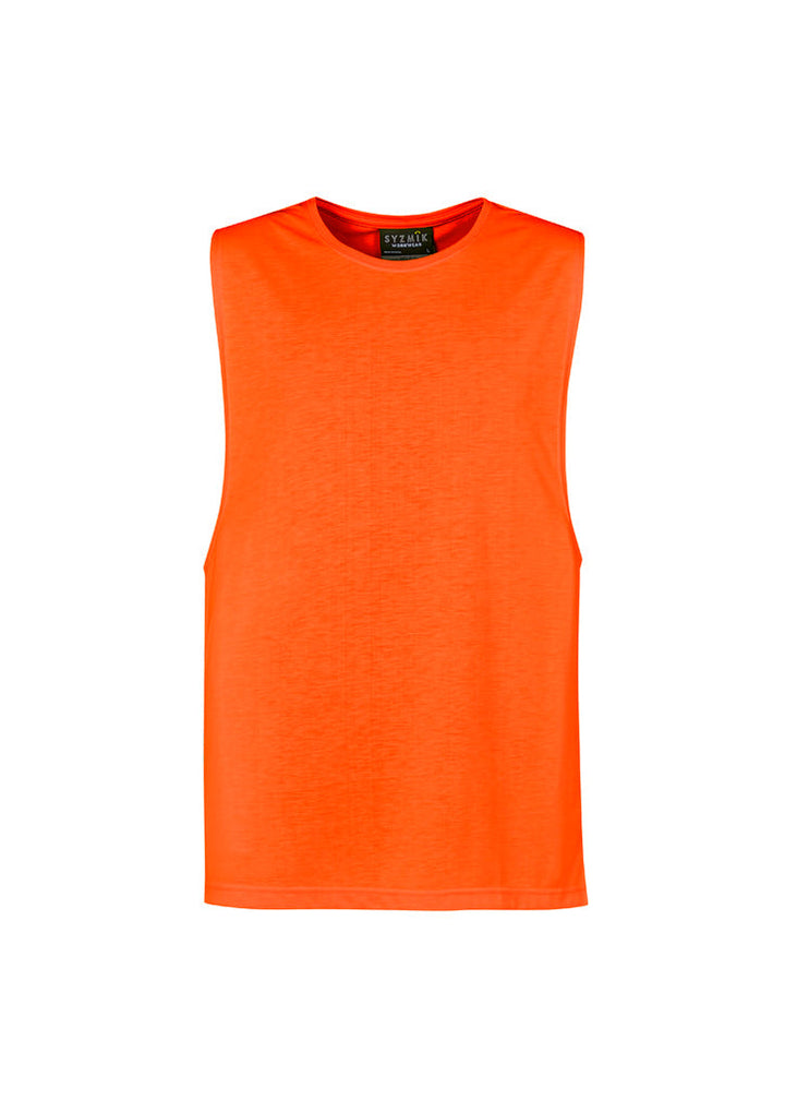 Mens Hi Vis Sleeveless Tee-ZH297-syzmik