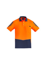 Mens Hi Vis Flux Short Sleeve Polo-ZH315-syzmik