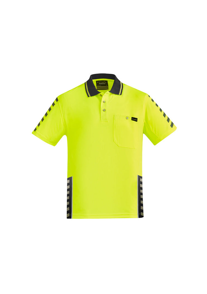 Mens Hi Vis Komodo Short Sleeve Polo-ZH320-syzmik