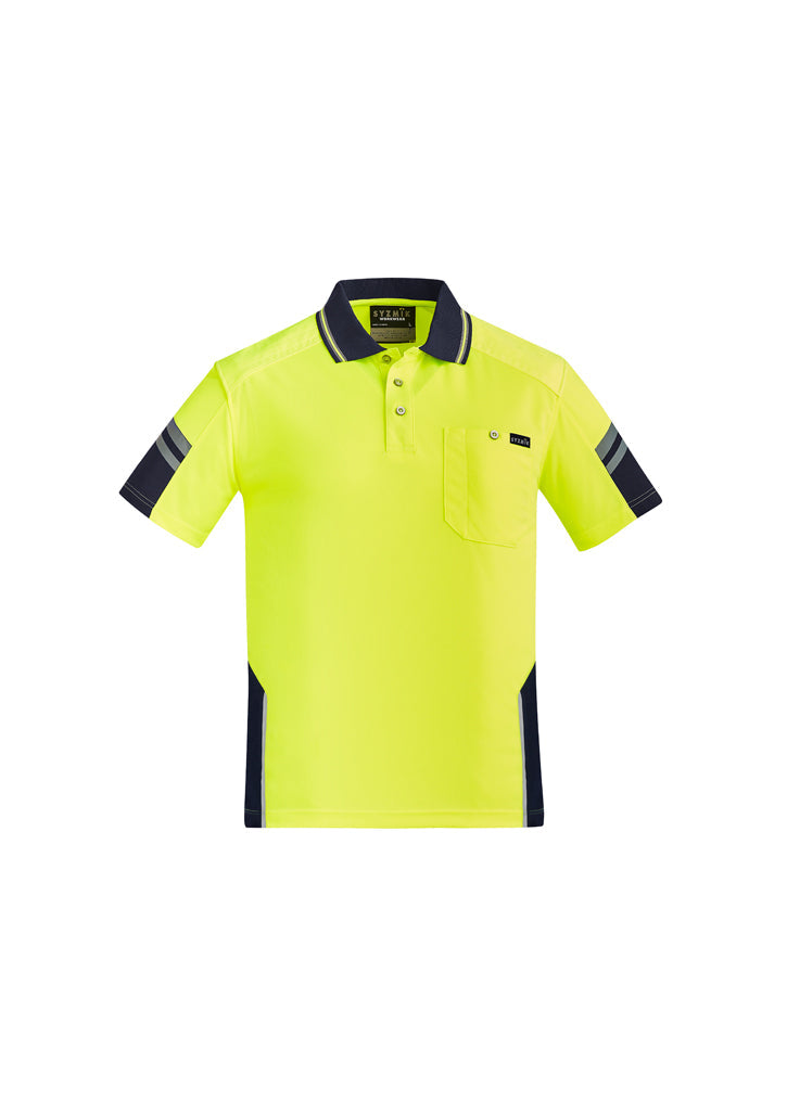 Mens Hi Vis Reinforced Squad Short Sleeve Polo-ZH465-syzmik