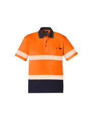 Unisex Hi Vis Segmented Tape Short Sleeve Polo-ZH535-syzmik