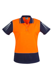 Womens Hi Vis Zone Short Sleeve Polo-ZHL236-syzmik