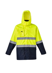 Mens Hi Vis Basic 4 In 1 Waterproof Jacket-ZJ220-syzmik