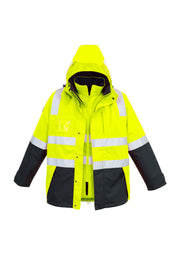 Mens Hi Vis 4 In 1 Waterproof Jacket-ZJ532-syzmik