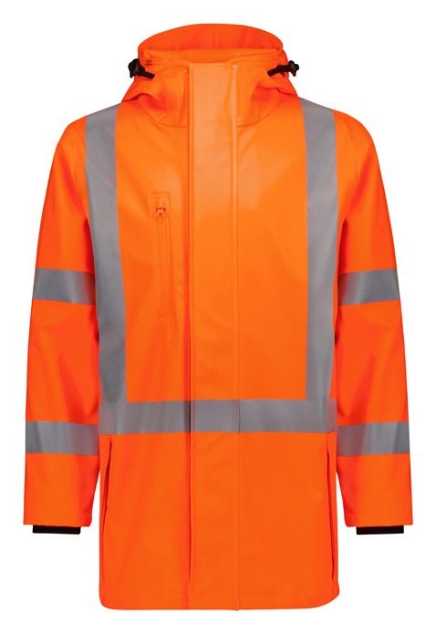 Mens TTMC-W23 Hi Vis X Back Heavy Duty Waterproof Jacket-ZJ620-NZ-syzmik