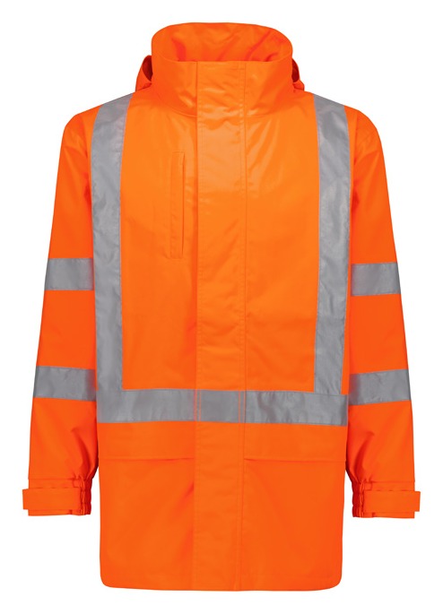 Mens TTMC-W23 Hi Vis X Back Ultralite Waterproof Jacket-ZJ657-NZ-syzmik