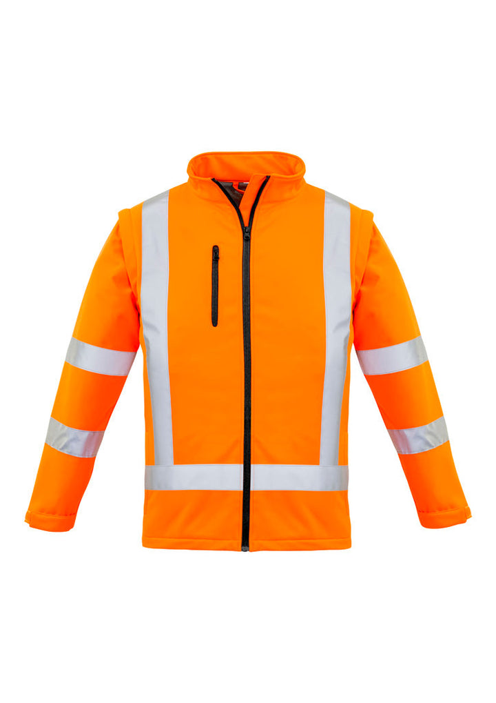 Womens Hi Vis NSW Rail X Back 2 In 1 Softshell Jacket-ZJ770-syzmik