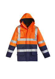 Mens Orange Flame Arc Rated Antistatic Waterproof Jacket-ZJ900-syzmik