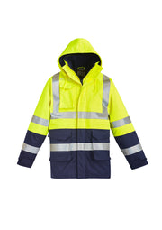 Mens Orange Flame Arc Rated Antistatic Waterproof Jacket-ZJ900-syzmik