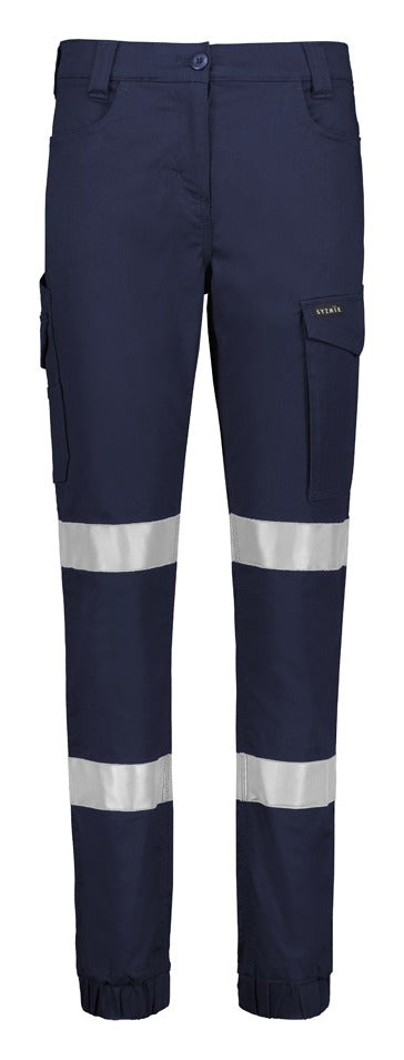 Womens Essential Stretch Taped Cargo Pant - Cuffed-ZP735-syzmik