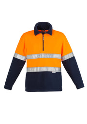 Unisex Hi Vis Polar Fleece Pullover - Hoop Taped-ZT461-syzmik