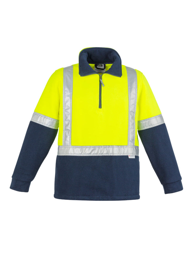 Unisex Hi Vis Polar Fleece Pullover - Shoulder Taped-ZT462-syzmik