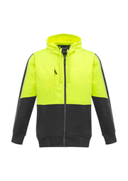 Unisex Hi Vis Full Zip Hoodie-ZT485-syzmik