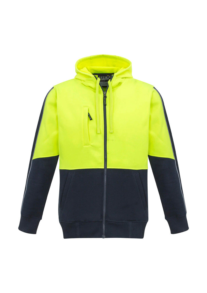 Unisex Hi Vis Full Zip Hoodie-ZT485-syzmik