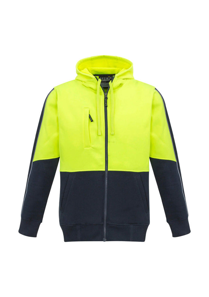 Unisex Hi Vis Full Zip Hoodie-ZT485-syzmik